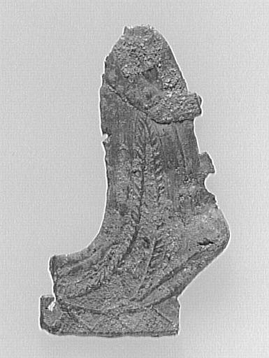 FRAGMENT D'ENSEIGNE DE PÈLERINAGE : PERSONNAGE INDETERMINE_0