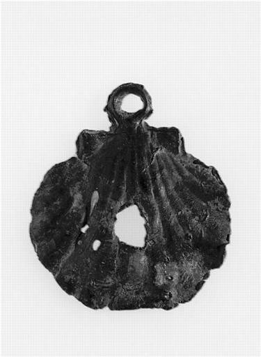 ENSEIGNE DE PELERINAGE : SAINT JACQUES LE MAJEUR (ATTRIBUT : COQUILLE SAINT-JACQUES)_0