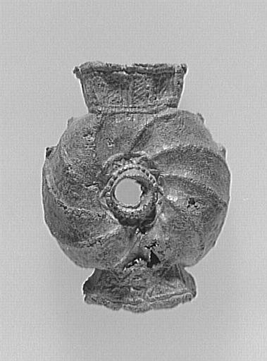 AMPOULE DE PELERINAGE AUX ARMES DE FRANCE_0