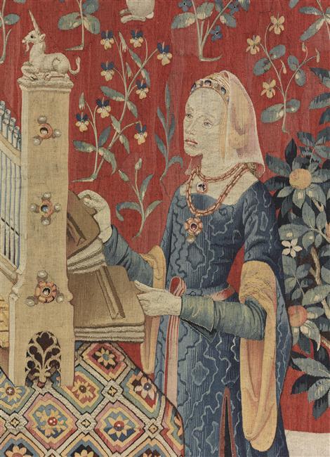 Tenture de la Dame à la Licorne : L'Ouïe_3