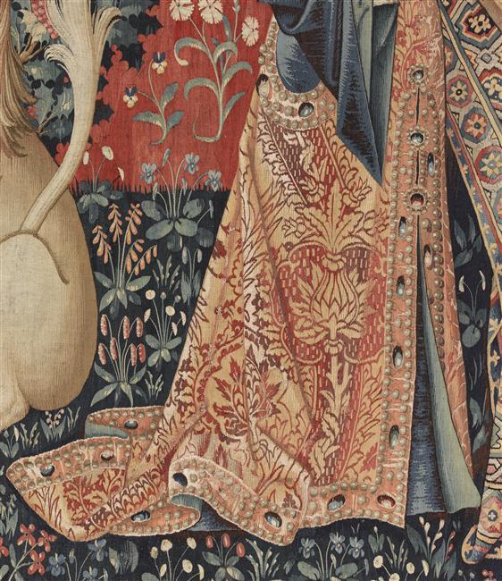 Tenture de la Dame à la Licorne : L'Ouïe_5