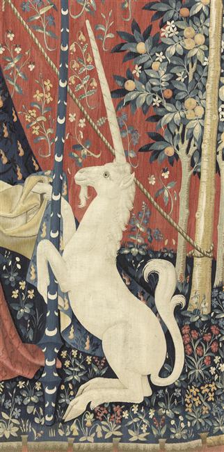 Tenture de la Dame à la Licorne : A mon seul désir, le Sixième sens ou L'Entendement_4