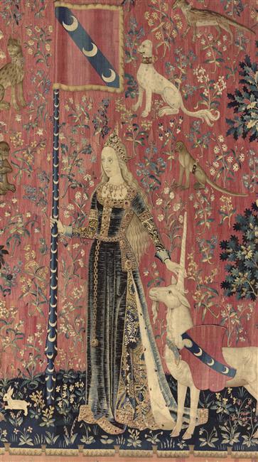 Tenture de la Dame à la Licorne : Le Toucher_1