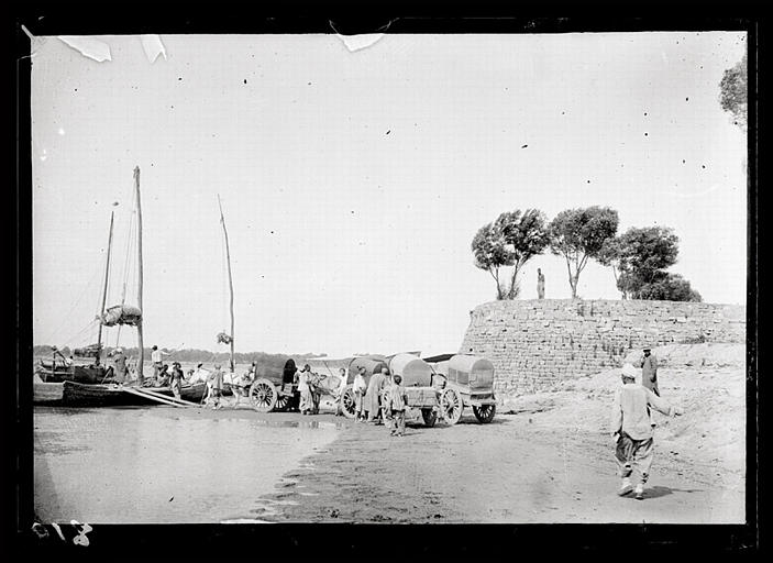 [Shandong]. Traversée du Houang ho [Huanghe] à Tsi-ho hien [Jihexian]_0