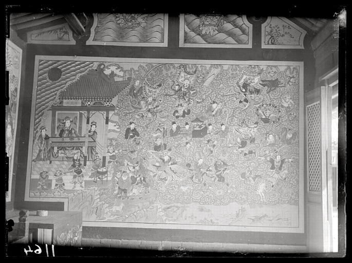 [Shanxi] Chan-si septentrional. Peinture murale dans un temple de Pei-siu t'ouen [Beixutun]_0
