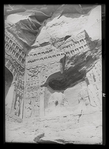 [Shanxi]. Yun-kang [Yungang], grotte F, paroi du fond_0