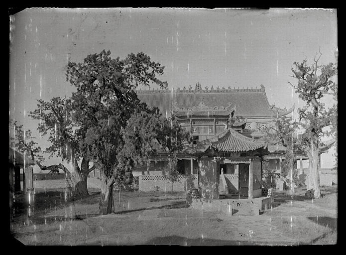 Shanxi. Pingyang, temple de l'empereur Yao, la cour_0
