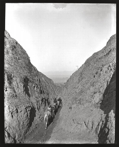 [Henan]. Ling-pao hien [Lingbaoxian], passe de Han-kou [Hangu], mules_0