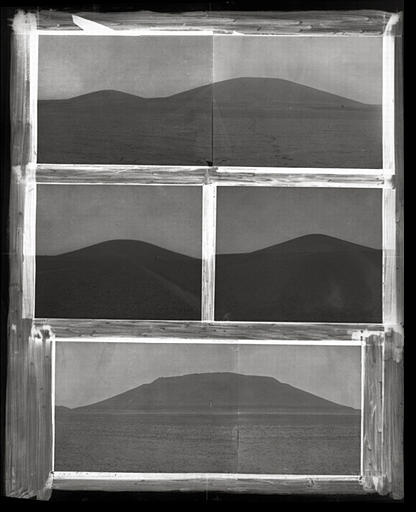 [Shaanxi] Chàn-si. De gauche à droite et de haut en bas :   - [Xianyang], tumulus de Han Kao-tsou [Han Gaozu] (mort en 195 av. J. -C.) -  [Xi'anfu], tumulus de l'impératrice Pouo [Bo] (morte en 180 av. J. -C.) -  [Xi'anfu], tumulus de Han Wen-ti [Han Wendi] (mort en 157 av. J. -C.) - [Xianyang], tumulus de Han Tchao-ti [Han Zhaodi] (mort en 73 av. J. -C.)_0