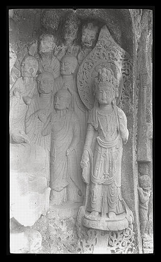[Sichuan] Sseu-tch'ouan. Pa tcheou [Bazhou], Nan-k'an chan [Nankanshan], groupe extérieur de sculptures, détail_0