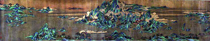 Paysage bleu et vert_0