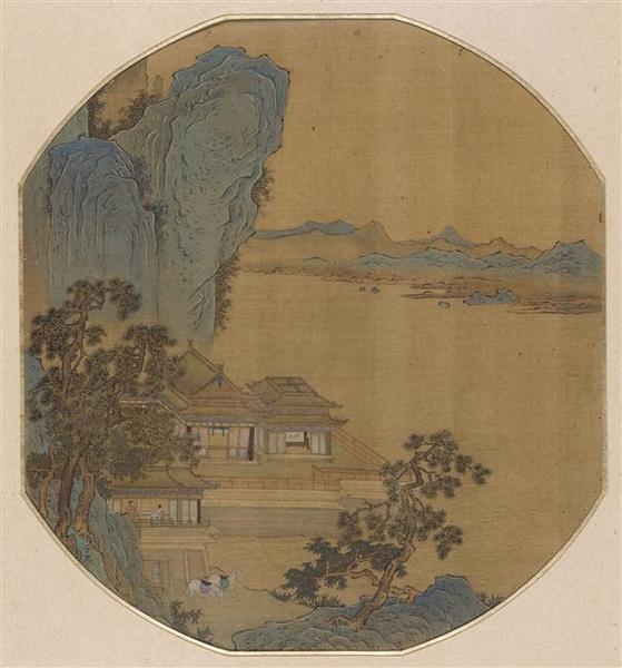 Paysage avec un pavillon_0