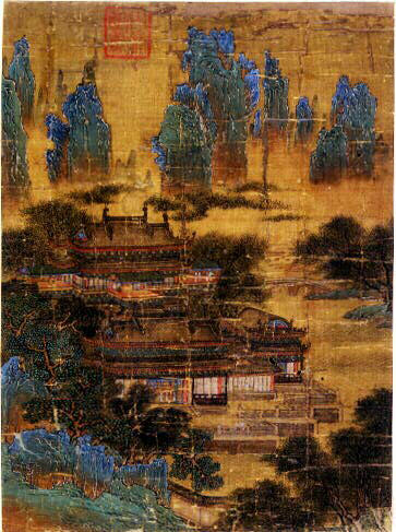 Paysage avec un monastère_0