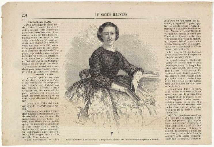 La duchesse d'Albe, Dumont, 19e siècle