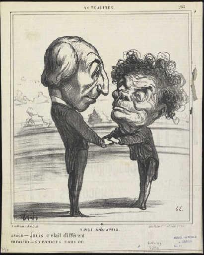 Emmanuel Arago (Portrait charge d'Arago et de Crémieux)_0