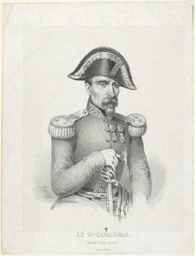 Le général Cavaignac, Levilly, 1848
