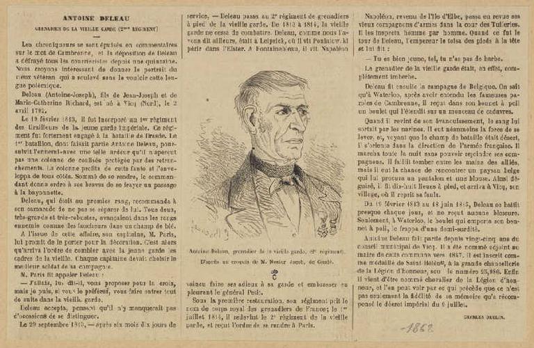 Antoine Deleau, Etienne Bocourt, 19e siècle