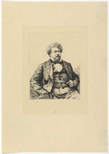 Alexandre Dumas, Paul Adolphe Rajon, 2e moitié 19e siècle