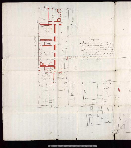 Plan du rez-de-chaussée du château pour servir au projet_0