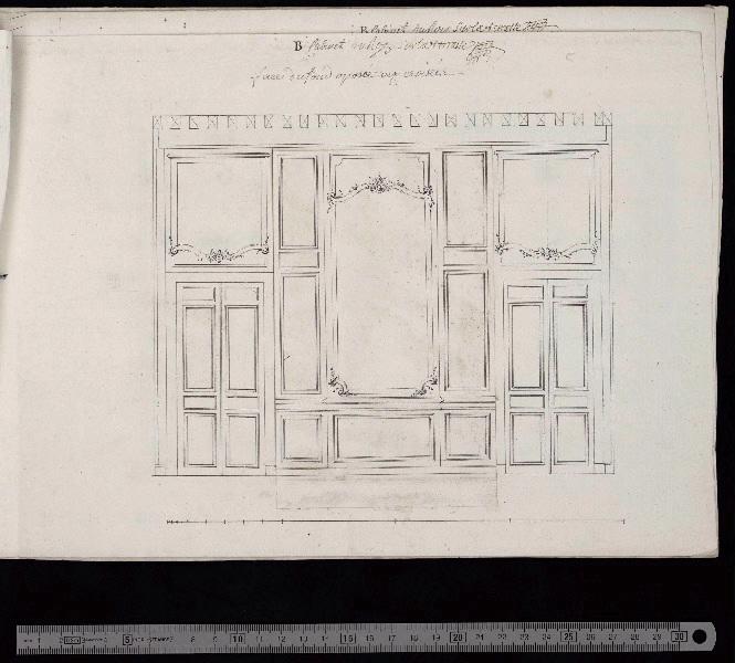 Cabinet du roi sur la terrasse, face du pont opposée aux croisées_0