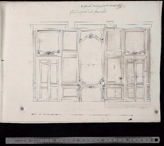 Cabinet du roi sur la terrasse, face du côté de la cheminée_0