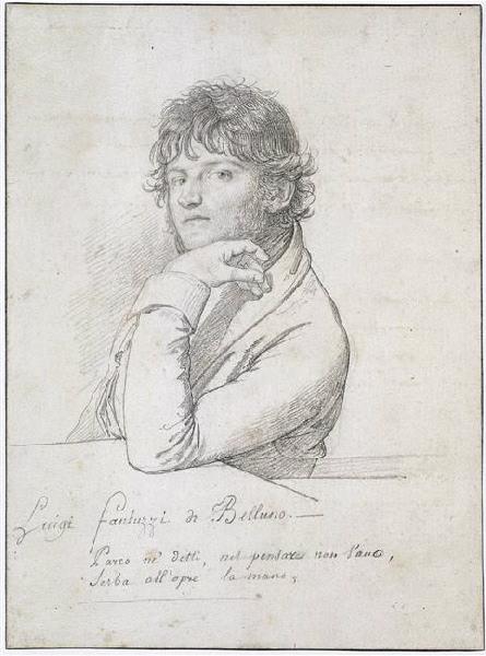Portrait de Luigi Fantuzzi di Belluno, Jean Baptiste Joseph Wicar, 1800