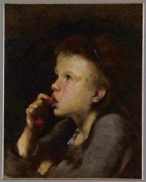 La petite Mangeuse de cerises, Auguste Père Boulard, 1860-1880