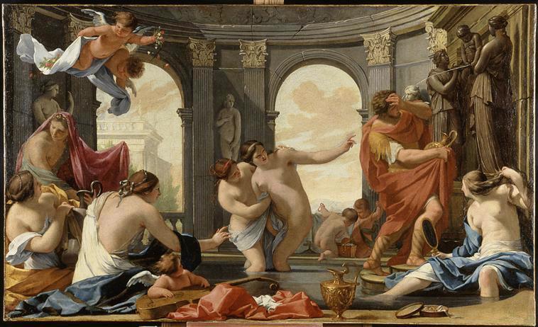 Poliphile au bain avec les nymphes_0