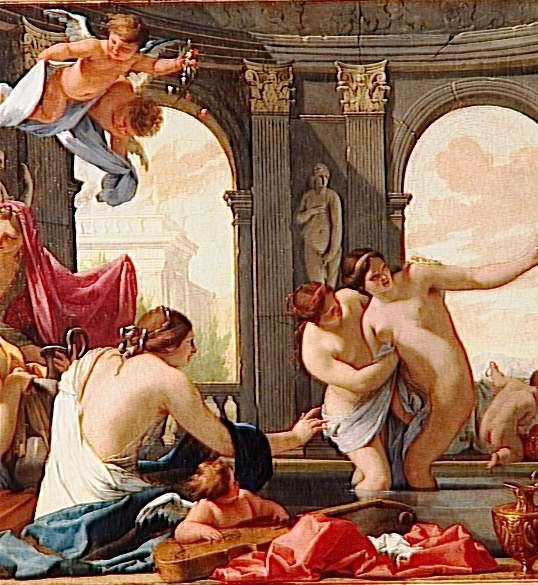 Poliphile au bain avec les nymphes_1