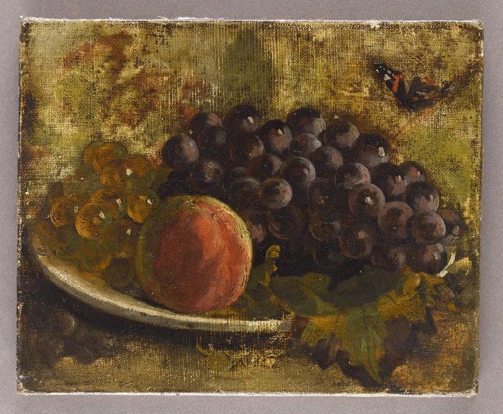 Pêches et raisins, François Vernay, 19e siècle