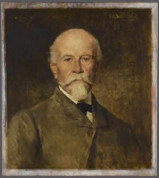 Portrait du peintre Auguste Toulmouche (1829-1890), Jules Elie Delaunay, 1880-1890
