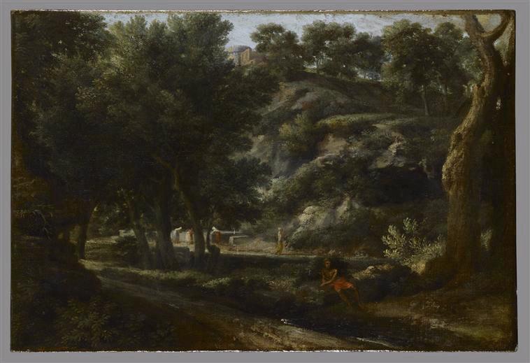 Paysage avec coteau boisé, Gaspard Dughet, 17e siècle