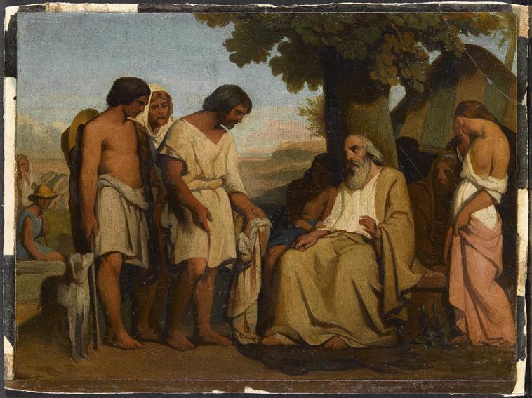 Les Frères de Joseph rapportent la tunique à Jacob_0