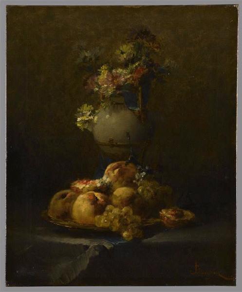 Fleurs et fruits, Georges Jeannin, 2e moitié 19e siècle, 1er quart 20e siècle