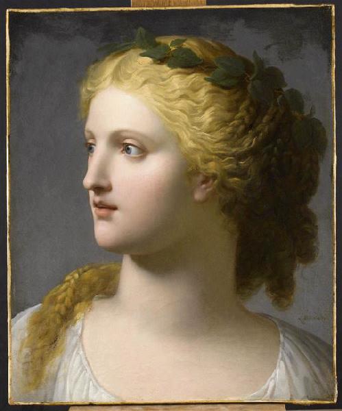 Tête de femme couronnée de laurier, Charles-Paul Landon, 1791
