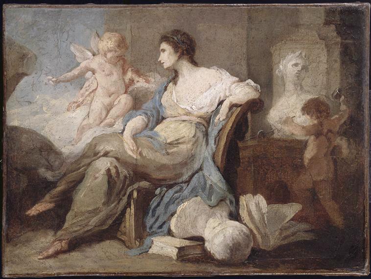 Allégorie à la Sculpture, Louis Gabriel Blanchet, 1732