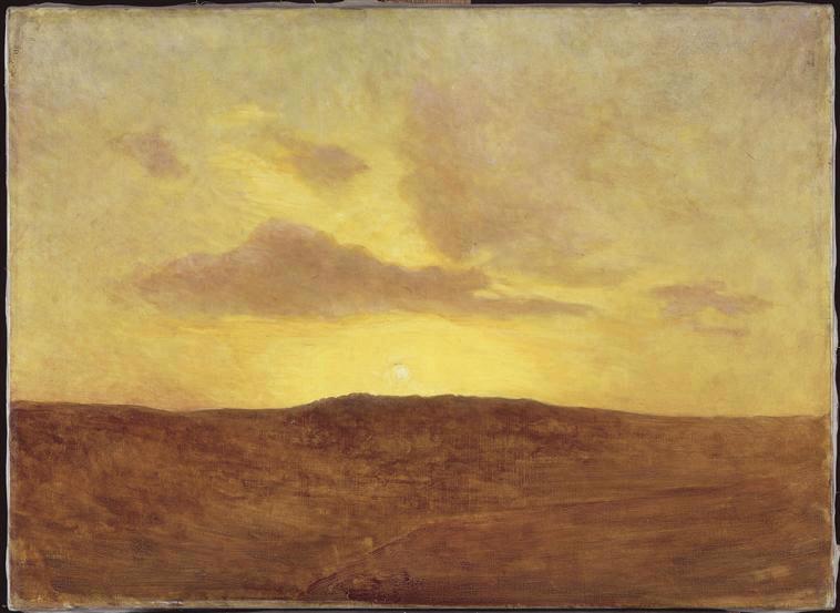 Coucher de soleil sur la plaine_0