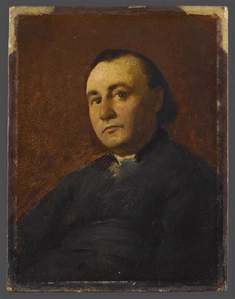 Portrait de Mgr Bastide (1823-1909) ; Portrait d'un ecclésiastique (ancien titre), Louis Charles Timbal, 1869