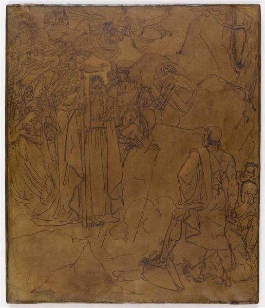 Apparition de Tirésias à Ulysse ; Le Songe d'Ossian (ancien titre)_0