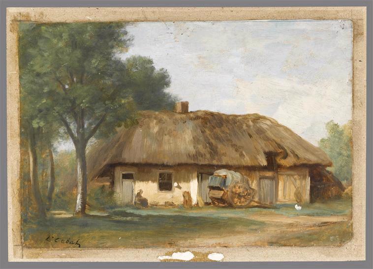 La Chaumière normande, Louis Cabat, 19e siècle