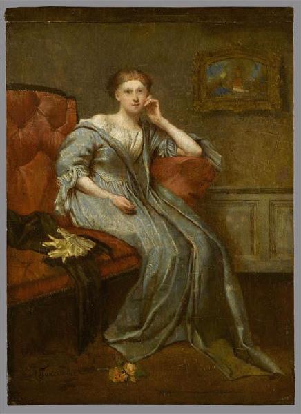 Portrait de jeune femme dans un intérieur_0