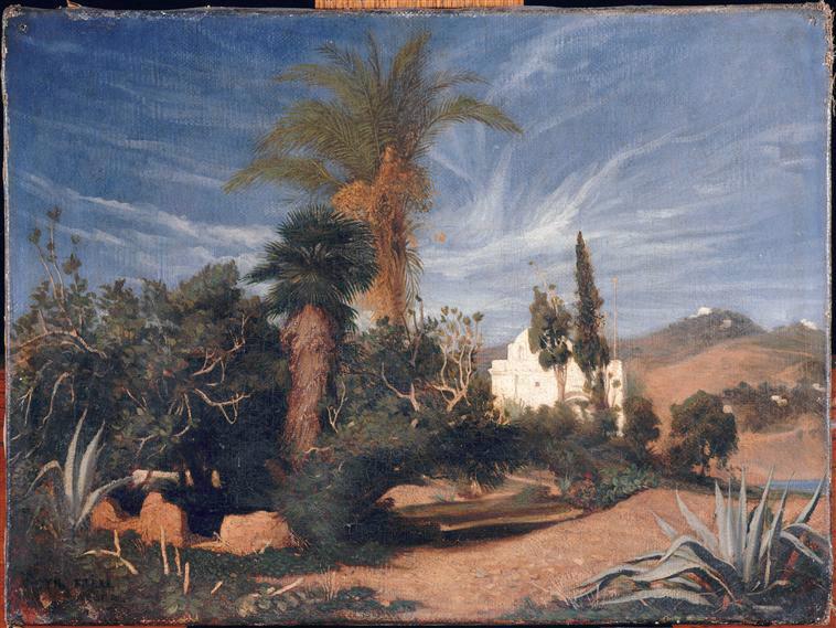 Vue d'une mosquée ; Vue présumée de la mosquée de Sidi Abder Rhaman (ancien titre)_0