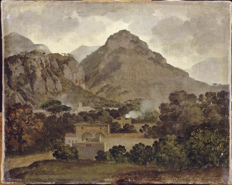 Paysage d'Italie, Anne Louis Girodet De Roucy-Trioson, 1793 vers