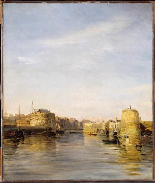 Entrée du port du Havre ; Entrée d'un havre (ancien titre), Théodore Gudin, 19e siècle