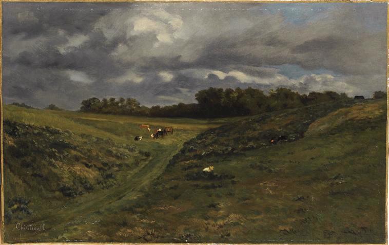 Friches par temps d'orage, Antoine Chintreuil, 19e siècle