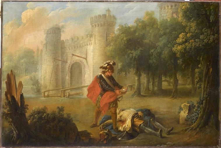 Roland délivre de l'orque la belle Olympe trahie par son amant Byren (?) ; Roland délivre de Torque la belle Olympe trahie par son amant Byre (?) (ancien titre)_0