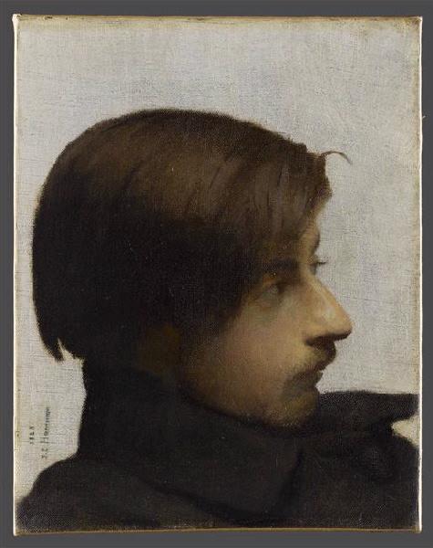 Autoportrait, Jean-Louis Hamon, 1848