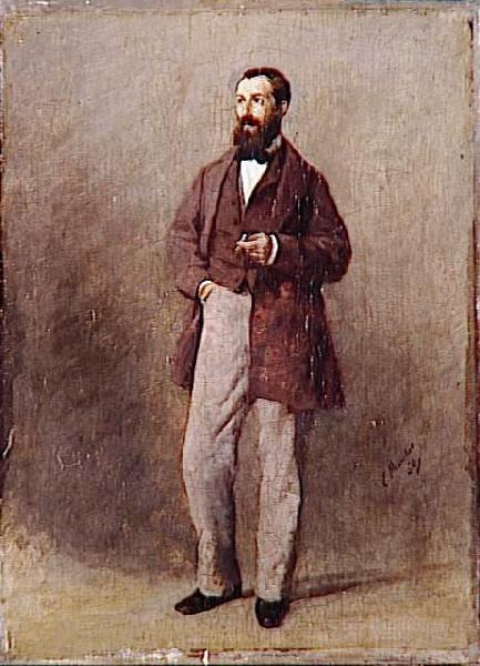 Portrait d'homme, Louis Claude Mouchot, 1864