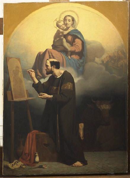 Saint Luc peignant la Vierge_0