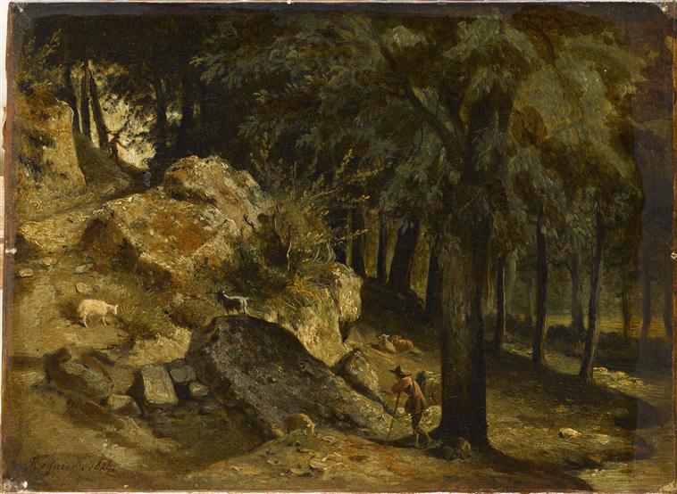 Forêt près de Crépy-en-Valois ; Vue prise à Crépy-en-Valois (ancien titre)_0